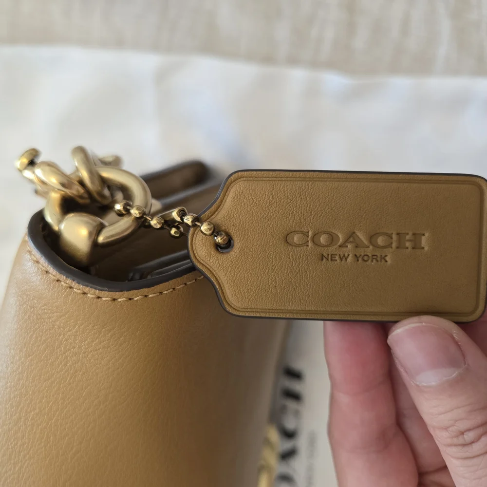 SOLD - Coach Chain Tabby 30 In Honey Brown - Picture 7 of 8